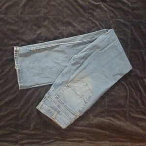 Mens 34x34 Wranglers. Relaxed Boot Blue Denim light wash